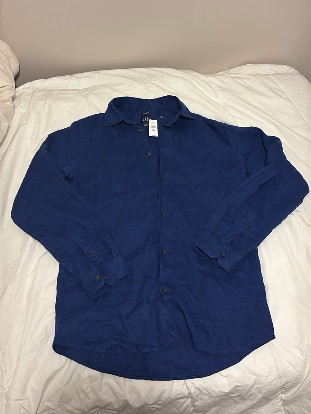 Gap Shirt - Navy Blue 100% lin